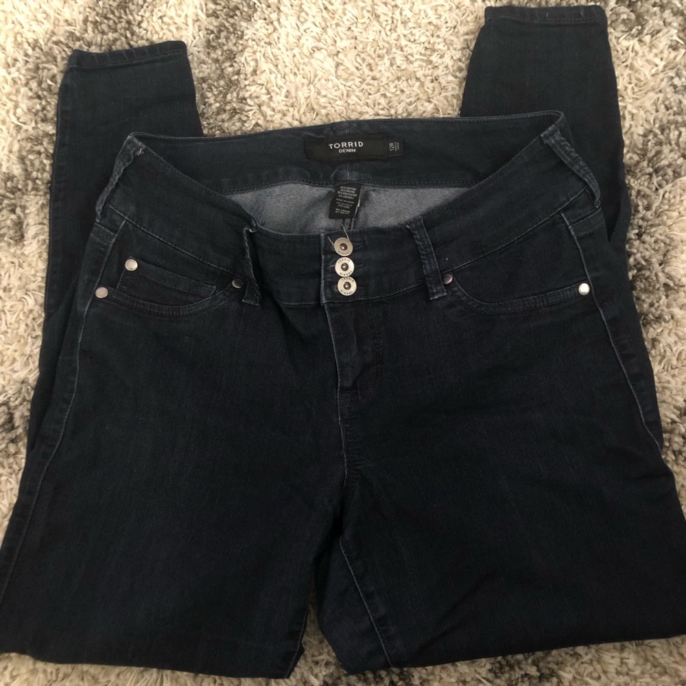 Torrid dark jean wash jeggings